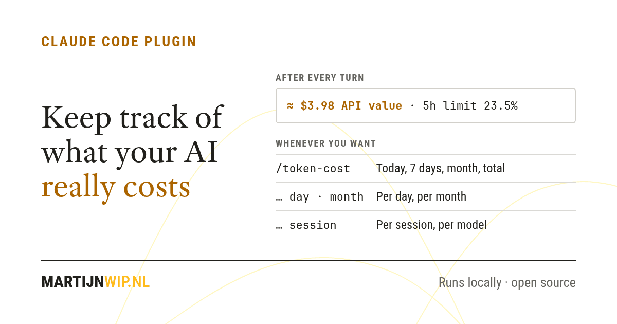 A plugin to keep track of what AI really costs